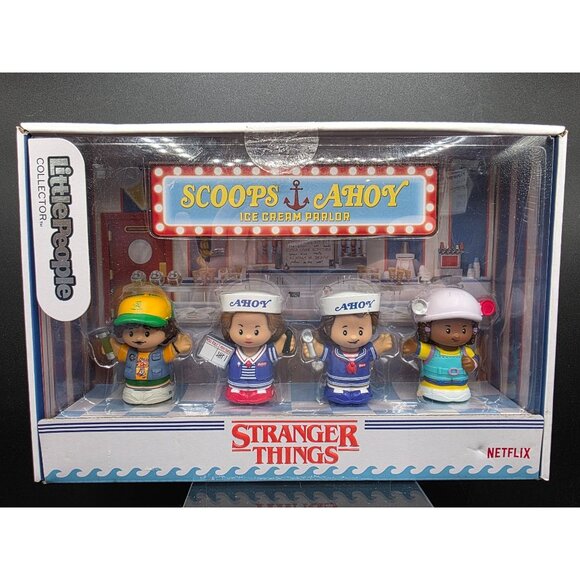 Fisher-Price Little People Collector Set Stranger Things Scoops Ahoy Ice Cream P - Picture 1 of 5